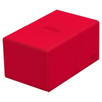 Ultimate Guard Twin Flip`n`Tray 160+ XenoSkin Monocolor Rot Kartenbox