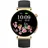 40 mm Gold Silikonarmband Schwarz