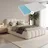 Catania 140 x 200 cm Creme inkl. Matratze