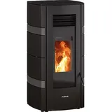 Pelletofen Justus Sia conStone, Anthrazit / Stahl schwarz, 8 kW - 7949 12