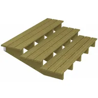 Plus Außentreppe Kiefer 3 Stufen 180 cm breit Schritttiefe