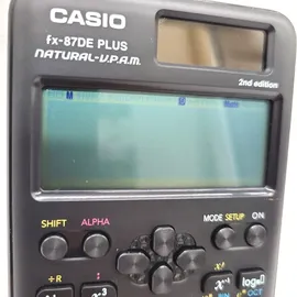 Casio FX-87DE PLUS-2 Wissenschaftlich-Technischer Schulrechner Schwarz