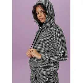 Aniston CASUAL Sweatshirt Hahnentrittmuster Schwarz/Weiß 36