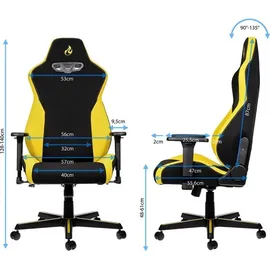 Nitro Concepts S300 Gaming Chair gelb/schwarz
