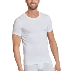 Schiesser Long Life Cotton V-Neck Weiß Baumwolle Large Herren
