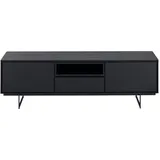 Furnhouse Lowboard 160x50 cm Schwarz Holz