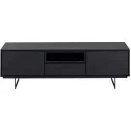Furnhouse Lowboard 160x50 cm Schwarz Holz