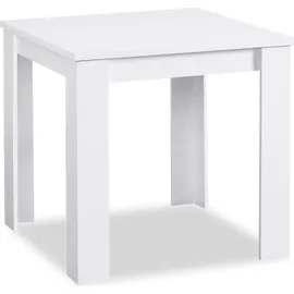 Homestyle4u Küchentisch 80 x 80 cm weiß