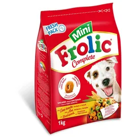 Frolic Hundefutter Trockenfutter mit Geflügel, Gemüse und Getreide, 6 Beutel (6 x 1kg)