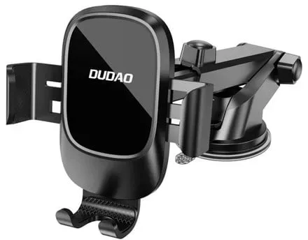 F5N+ Gravity Car Mount with Suction Cup for Windshield or Dashboard - Black
