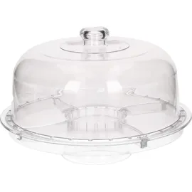 Excellent Houseware 6-in-1 Servierplatte | transparent