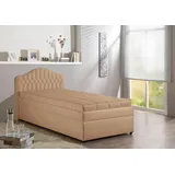 MAINTAL Polsterbett MAINTAL, braun (karamell), B:130cm, Betten,