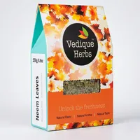 VEDIQUE HERBS Neemblätter (Azadirachta Indica) – 250 g | roh, roh, getrocknet, T-Cut | Premiumqualität