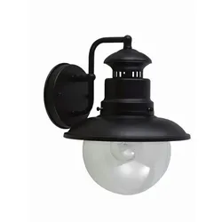 Licht-Erlebnisse Schwarze Wandleuchte BLACKIE Maritime Lampe für Außen IP44 Rustikale Wandlampe Garten Außenbereich Hof Terrasse, ED2/1/0208