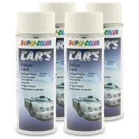 Dupli Color 4x 400 ml CAR'S Rallye-Lack Spraydose weiß