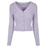 URBAN CLASSICS Knit Strickjacke Lilac XL