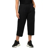 Ulla Popken 7/8-Jogginghose gerade Schwarz 58/60