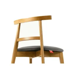 Konsimo Holzstuhl LILIO grau Eiche 2er Set