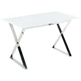 Esstisch Attica Weiß 120 Cm 70 Cm Sicherheitsglas
