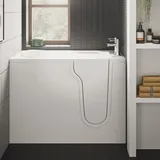 hak Handelsagentur Koch FREEDOM Sitzbadewanne mit Tür 106 x 66 cm (rechts) 93,6