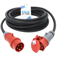 KALLE DAS KABEL Kalle CEE Verlängerung Red 16A 2,5mm2 Phasenwender IP44