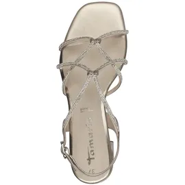 TAMARIS Blockabsatz-Sandalette Damen Gold 40