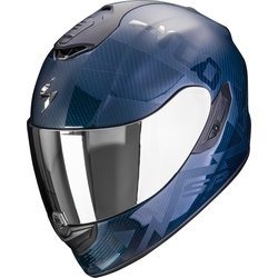 Scorpion EXO-1400 Evo Air Cerebro Carbon Helm, blauw, 2XL