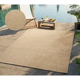 Teppich BRUNO BANANI "Venezia, auch als Läufer", sand, B:120cm H:4mm L:160cm, Kunstfaser, Teppiche, Teppich, In- und Outdoor geeignet, Sisal-Optik, Wetterfest & UV-beständig