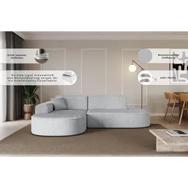 altdecor Eckcouch Cord 2-Sitzer Grün