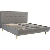 Tempur Bett, Grau, Beige, Holz, Birke, Buche,Eiche, Hartholz, Struktur, 180x200 cm, gepolstertes Kopfteil, Stoffauswahl, motorische Verstellung des Lattenrostes, in verschiedenen Größen erhältlich, für Lattenrost geeignet,Über- und Sondergrößen nicht verstellbar, alternative erhältlich, Schlafzimmer, Betten, Futonbetten