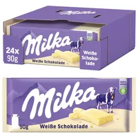 Weiße Schokolade – zart-cremige Alpenmilch-Tafelschokolade im Vorratspack – 2...