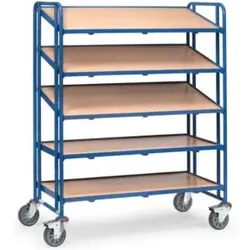 fetra Eurokastenwagen 1384 - mit Böden - Tragkraft 250kg TPE-Reifen