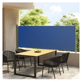 vidaXL Ausziehbar Seitenmarkise 300 x 117 cm blau 317830