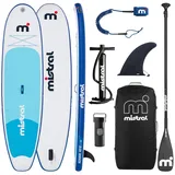 Mistral© SUP Board Set Azure 10'6 - Aufblasbar - für Kinder & Erwachsene - Anfänger & Fortgeschrittene
