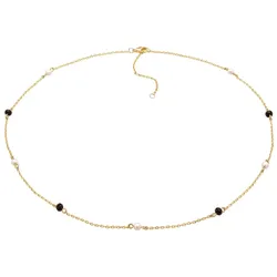 Elli Kristalle Perlen Zart Elegant Farbe Gold für Damen Ketten   