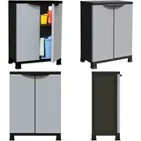 Kunststoffschrank 68x39x92 cm - Aufbewahrungsbox - Garderobe - Regal - Werkzeugschrank - Kunststoffeinrichtung - Home & Living