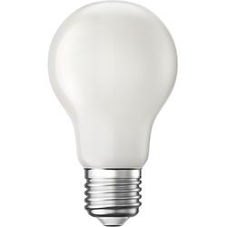 ledscom.de E27 LED Leuchtmittel, A60, Energieeffizienzklasse A, warmweiß (2700 K), 4 W, 935lm, gefrostet