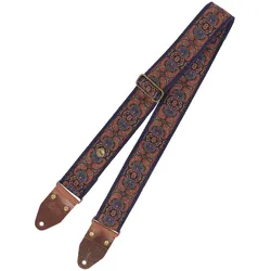 Steyner Straps Retro Gitarrengurt - Abendlicht blau-rot - Gitarrengurt