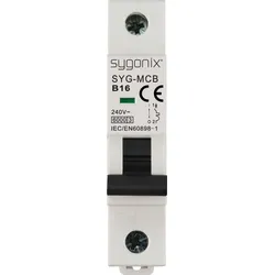Sygonix SY-6440880 SYG-MCB 1P/B16/6KA Leitungsschutzschalter 1polig 16 A 240 V/AC