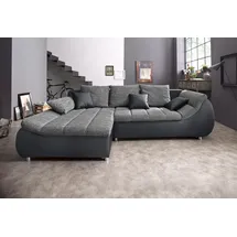 INOSIGN Ecksofa »Imola elegant und bequem, aktuelle Steppung im Sitz, L-Form«, wahlweise mit Bettfunktion,