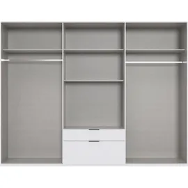 WIMEX Drehtürenschrank Mugano 270 x 208 x 58 cm Schwarz/Weiß