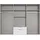WIMEX Drehtürenschrank Mugano 270 x 208 x 58 cm Schwarz/Weiß