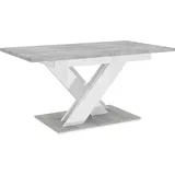 MEBLINI Esstisch Ausziehbar - Esszimmertisch Modern - Küchentisch - Säulentisch - Ausziehtisch - Dining Table - Esszimmertische - 140-180x80x75cm... - Weiß