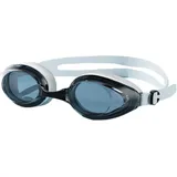 ProudDemon Schwimmbrille mit Getönten Gläsern, Verstellbarer Silikonriemen, Weiß-Schwarz (White flat light)