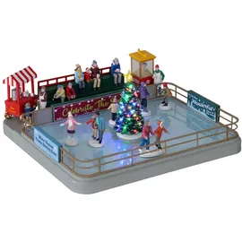 Lemax Outdoor Skating Rink Schlittschuh Weihnachtsdorf Animation