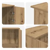vidaXL Empfangstheke Artisan-Eiche 135x50x103,5 cm Holzwerkstoff