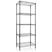 Karat Metallregal Stahl 55 x 35 x 110 cm schwarz 4 Böden