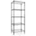 Karat Metallregal Stahl 55 x 35 x 110 cm schwarz 4 Böden
