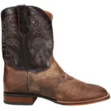 Dan Post Herren Franklin Square Toe Cowboy Boots Westernstiefel, Sand Mad Cat, 42 EU - 42 EU