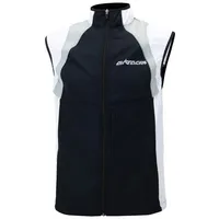 Airtracks Herren Fahrradweste Laufweste Radweste Leichte Wind Weste Reflektierend Winddicht Ärmellos Windstopper Atmungsaktiv Windstopper S M L Xl XXl 3XL 4XL - schwarz-weiß - M - Herren - M